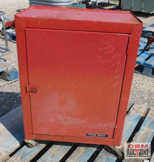Red Test Rite Rolling Cart *7