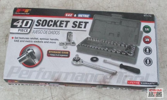 PT 1/4" And 3/8" SAE And Metric Socket Set *D10