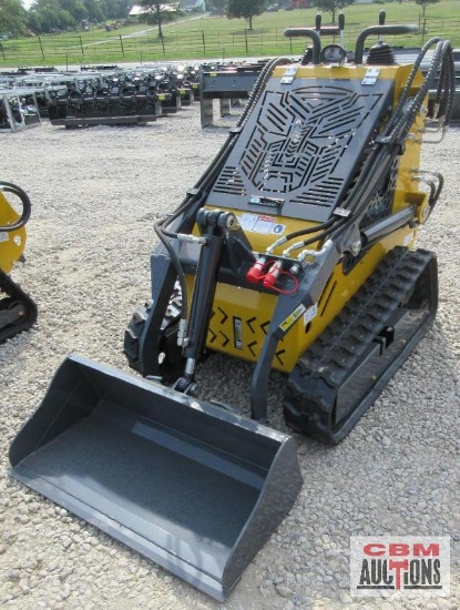 SDLanch SSL60 Mini Skid Steer Loader, 15HP Gas, Aux Hydraulics, Quick Attach 36" Bucket, Riding