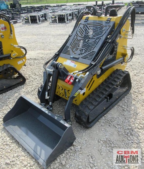 SDLanch SSL60 Mini Skid Steer Loader, 15HP Gas, Aux Hydraulics, Quick Attach 36" Bucket, Riding