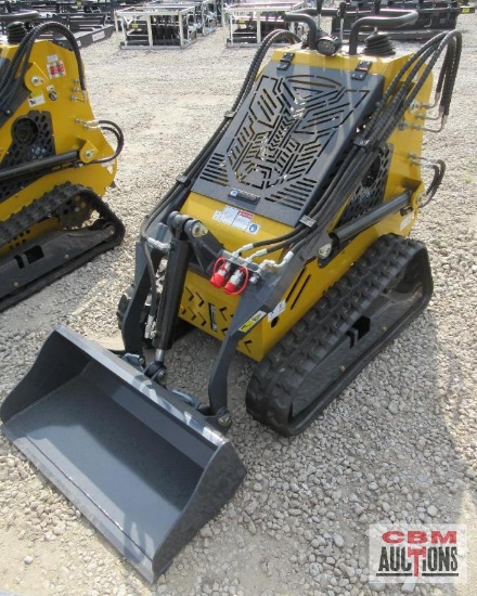 SDLanch SSL60 Mini Skid Steer Loader, 15HP Gas, Aux Hydraulics, Quick Attach 36" Bucket, Riding