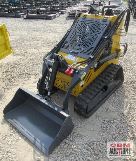 SDLanch SSL60 Mini Skid Steer Loader, 15HP Gas, Aux Hydraulics, Quick Attach 36" Bucket, Riding