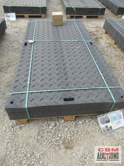 Future FT-LJB12 (12) Ground Protection Mats 47" x 94.5" Diamond Plated Smooth Plate Tread Design,