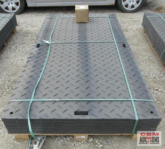 Future FT-LJB12 (12) Ground Protection Mats 47" x 94.5" Diamond Plated Smooth Plate Tread Design,