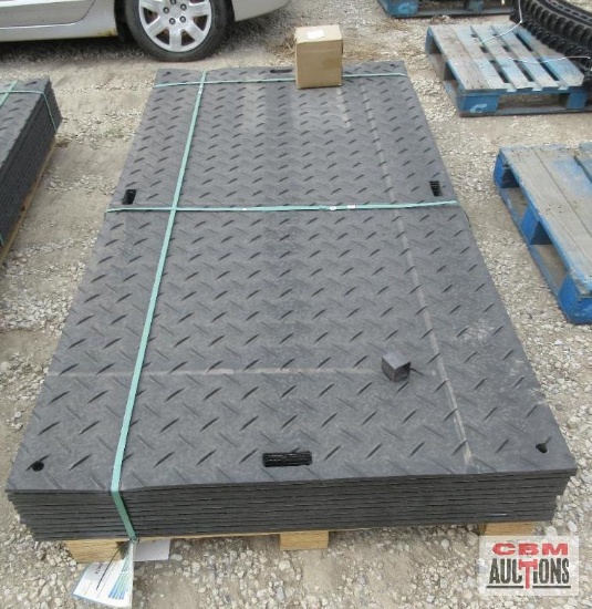 Future FT-LJB12 (12) Ground Protection Mats 47" x 94.5" Diamond Plated Smooth Plate Tread Design,
