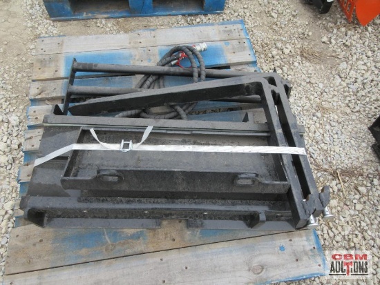 Future FT-CYHC 29" Mini Skid Steer Hydraulic Side Shift Pallet Forks S# 0652 *5