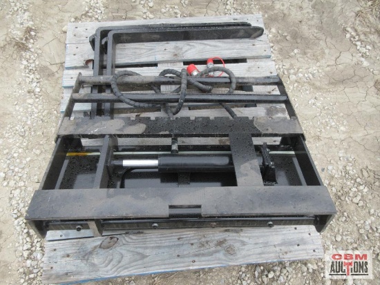 Future FT-CYHC 29" Mini Skid Steer Hydraulic Side Shift Pallet Forks S# 0651 *5