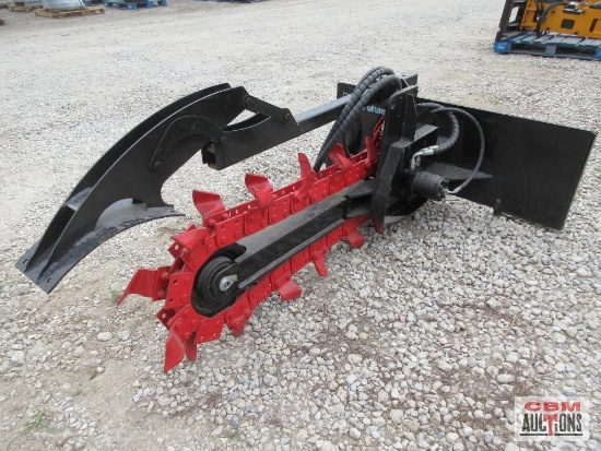 Future FT-Y TC38 6"x38" Hydraulic Skid Steer Trencher, Hoses & Couplers S# 0529 *5