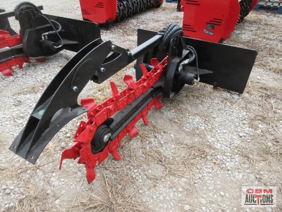 Future FT-Y TC38 6"x38" Hydraulic Skid Steer Trencher, Hoses & Couplers S# 0531 *5