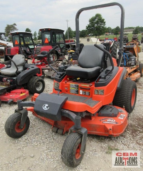 KubotaZD326 Heavy Duty Mid Mount Zero Turn Mower, Kubota 3 Cyl, 26Hp, Diesel 841 Hrs, 60" Deck. S#