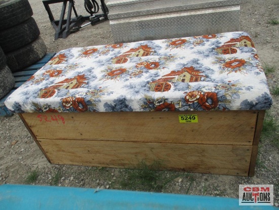 Heavy-Duty Wooden Tool Chest With Lid Fabric-Covered *6