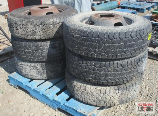 (6) Tire LT245/75R17 & 8-Bolt Dually Wheels (Seller Said 2008 Ford 8x170) *7