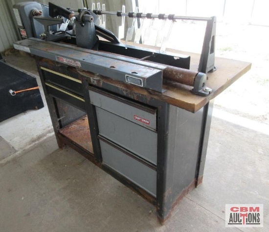 Sears Craftsman 12" Wood Lathe With Copy Crafter on Stand (Seller Said Runs) *J