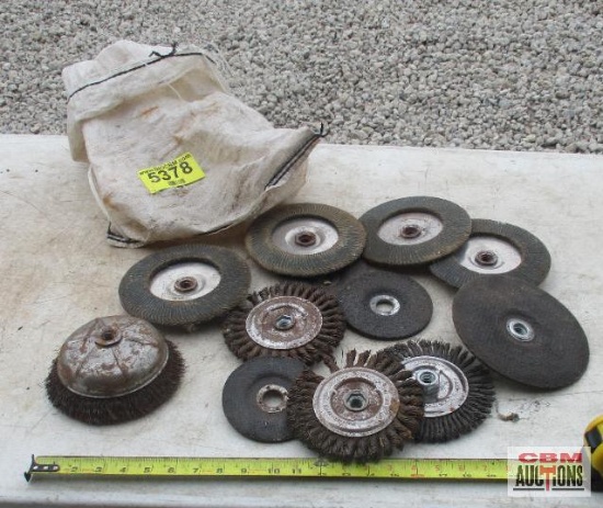 White Bag Of Grinding Disks & Wheel Brushes *E23