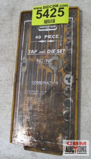 Western Auto SAE Tap & Die Set *E15