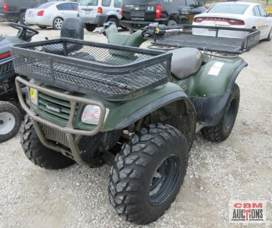 Kawasaki Prairie 650 ATV, 4x4, 527 Miles, Heavy-Duty Front & Rear Baskets (Runs-NO TITLE) *5