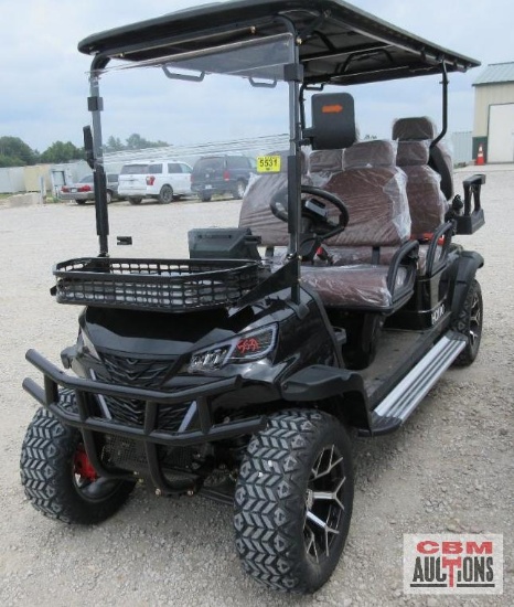 2026 SDLANCH HQ100 Electric Golf Cart, 6 Seater, 5,000 Watt AC Motor, 60V 100AH Battery, 6 Seats
