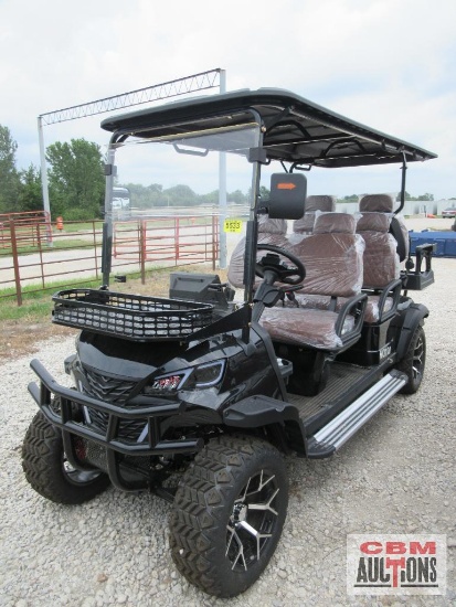 2026 SDLANCH HQ100 Electric Golf Cart, 6 Seater, 5,000 Watt AC Motor, 60V 100AH Battery, 6 Seats