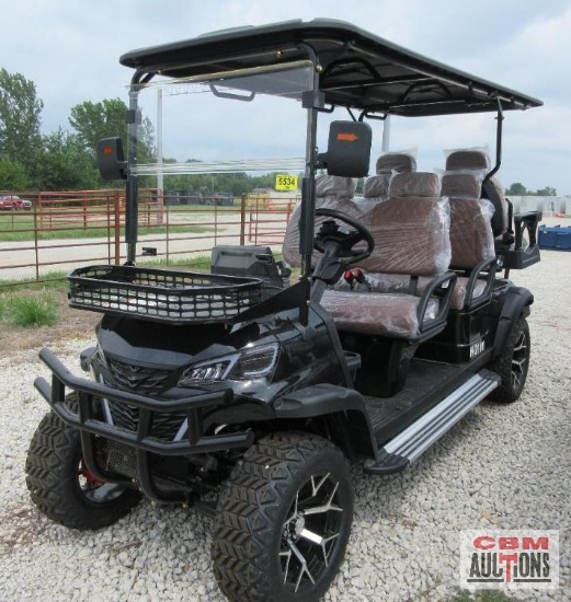2026 SDLANCH HQ100 Electric Golf Cart, 6 Seater, 5,000 Watt AC Motor, 60V 100AH Battery, 6 Seats