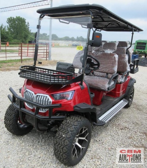 2026 SDLANCH HQ100 Electric Golf Cart, 6 Seater, 5,000 Watt AC Motor, 60V 100AH Battery, 6 Seats