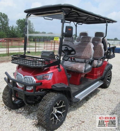 2026 SDLANCH HQ100 Electric Golf Cart, 6 Seater, 5,000 Watt AC Motor, 60V 100AH Battery, 6 Seats