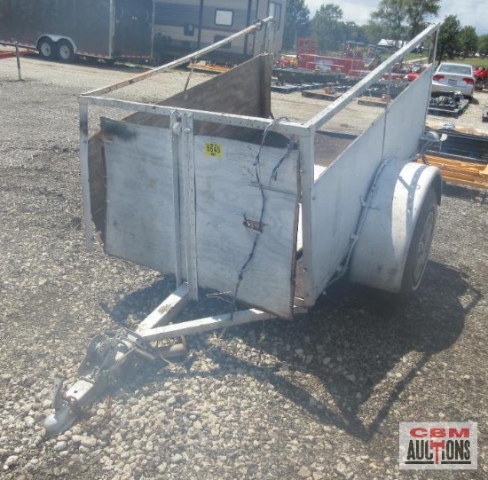 Homemade White Utility Trailer 45"x72" OFF ROAD ONLY NO Title *7