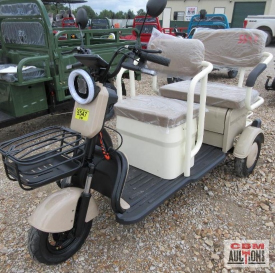 SDLanch MGC40 Mini Golf Cart/Tricycle, LED Smart Screen, 3 Speeds, 20A Long Life Battery, S# MO32 *6