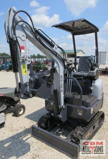 ATS Power ATS-ME18 Mini Excavator 15 Hp Gas Electric Start, Open Station ROPS, Pilot Controls, 15"