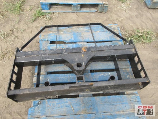 Wolverine PFF3-13-45W Skid Steer Pallet Fork Frame, Bale Spike Frame & Trailer Spotter S# 0289 *15