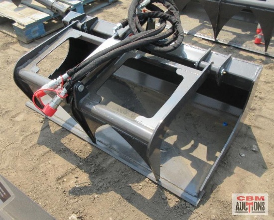 Wolverine MSG-11-44W Mini Skid Steer 44" Grapple With Hoses & Couplers S# 0783 *16