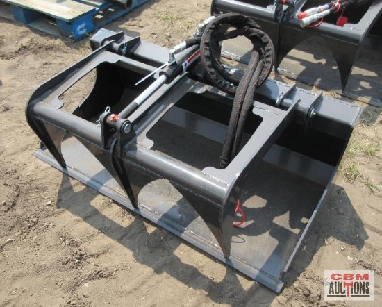 Wolverine MSG-11-44W Mini Skid Steer 44" Grapple With Hoses & Couplers S# 0782 *16