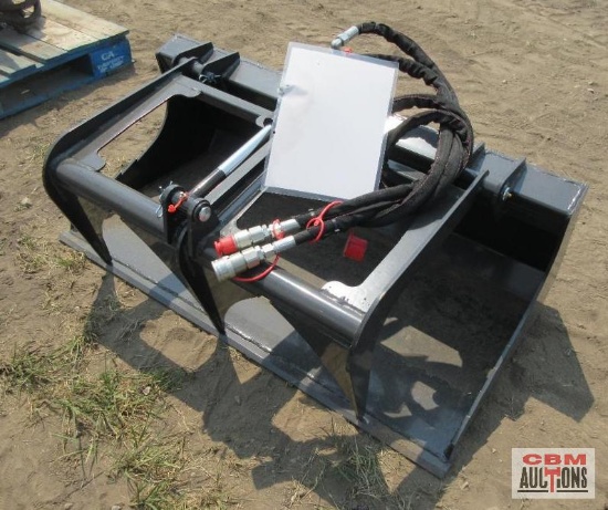 Wolverine MSG-11-44W Mini Skid Steer 44" Grapple With Hoses & Couplers S# 0795 *16