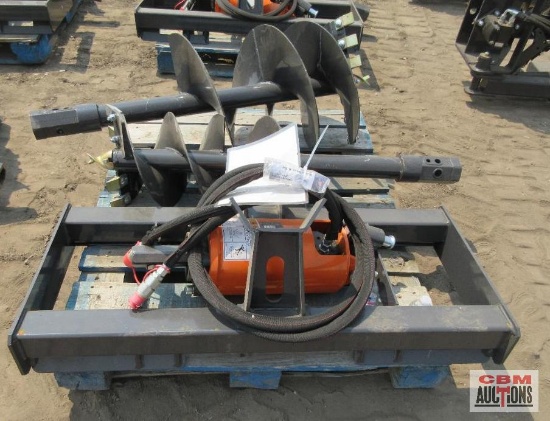 Wolverine ADB-13-1218R Skid Steer Hydraulic Post Hole Digger, Hex Drive, 12" & 18" Augers With Hoses