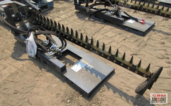 Wolverine SBM-12-72W Skid Steer 72" Hydraulic Sickle Bar Mower With Hoses And Couplers S# 1980