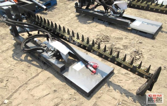 Wolverine SBM-12-72W Skid Steer 72" Hydraulic Sickle Bar Mower With Hoses And Couplers S# 1983
