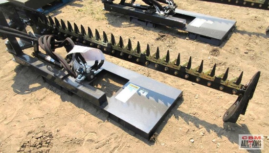 Wolverine SBM-12-72W Skid Steer 72" Hydraulic Sickle Bar Mower With Hoses And Couplers S# 2006
