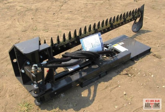 Wolverine SBM-12-72W Skid Steer 72" Hydraulic Sickle Bar Mower With Hoses And Couplers S# 2005