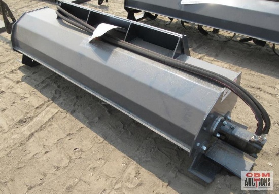 Wolverine TL-12-72W 72" Skid Steer Hydraulic Rotary Tiller With Hoses And Couplers 15-20 GPM S# 2087