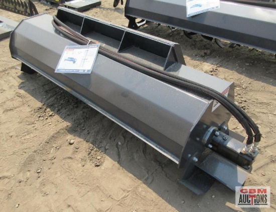 Wolverine TL-12-72W 72" Skid Steer Hydraulic Rotary Tiller With Hoses And Couplers 15-20 GPM S# 2084