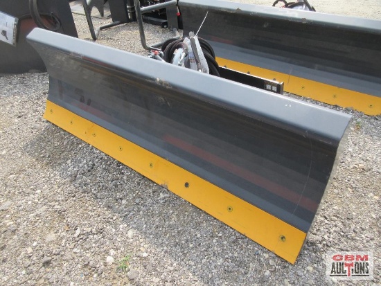 Wolverine SWDB-11-84W 84" 6-Way Hydraulic Angle Skid Steer Dozer Blade With Hoses & Couplers S# 0165