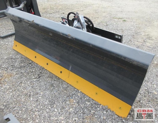 Wolverine SWDB-11-84W 84" 6-Way Hydraulic Angle Skid Steer Dozer Blade With Hoses & Couplers S# 0163