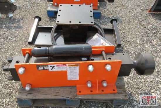 Wolverine PD-12-08D Skid Steer Post Driver, 750 Ft/lb Energy Class, Operating Weight 1,000 lbs,