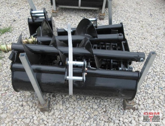 Wolverine 9 Pc Mini Excavator Attachments: 8" Tooth Bucket, Quick Hitch, 19" Smooth Bucket, 31"