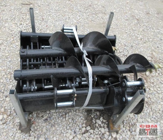 Wolverine 9 Pc Mini Excavator Attachments: 8" Tooth Bucket, Quick Hitch, 19" Smooth Bucket, 31"