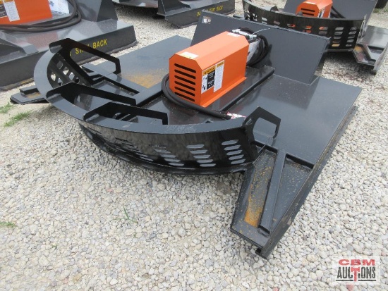 Wolverine D-RC72 72" Skid Steer Brush Cutter Mower, Hoses & Couplers S# 0206 SHIPPED WITH NO OIL IN