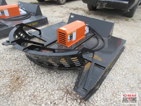 Wolverine D-RC72 72" Skid Steer Brush Cutter Mower, Hoses & Couplers S# 0207 SHIPPED WITH NO OIL IN