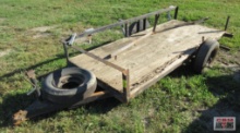Single-Axle 50" x 10' Flatbed Trailer (NO TITLE)