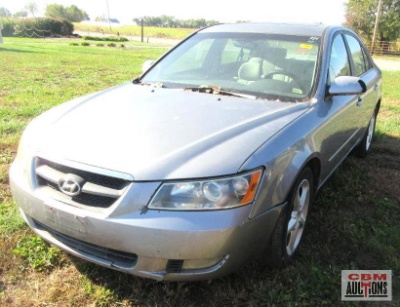 2007 Hyundai Sonata Passenger Car, VIN # 5NPEU46F97H290202