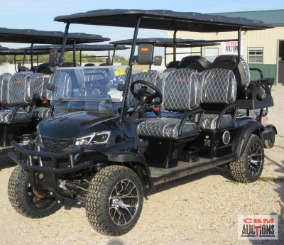 2026 Future GC42S Electric Golf Cart, 6 Seater, 60 Volt, 4,000 Watt Motor, 14" Off-Road Tires &