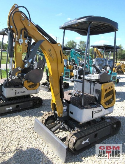 CFG XZ20R, Mini Excavator, 739cc Engine, Electric Start, Pilot Controls, Open Station ROPS, 16"